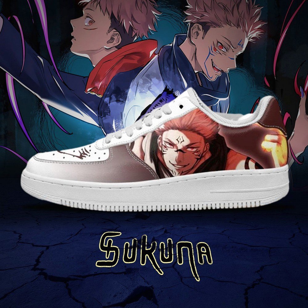 Ryomen Sukuna Hot Anime Jujutsu Kaisen Air Force 1 Shoes For Anime Fans