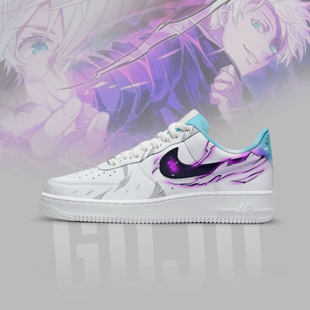 Gojo Saturo Jujutsu Kaisen Air Force 1 Shoes For Anime Fans