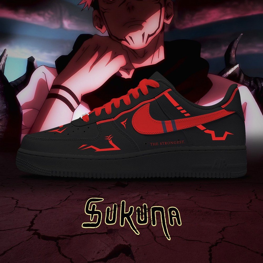 Ryomen Sukuna Anime Jujutsu Kaisen Air Force 1 Shoes For Anime Fans