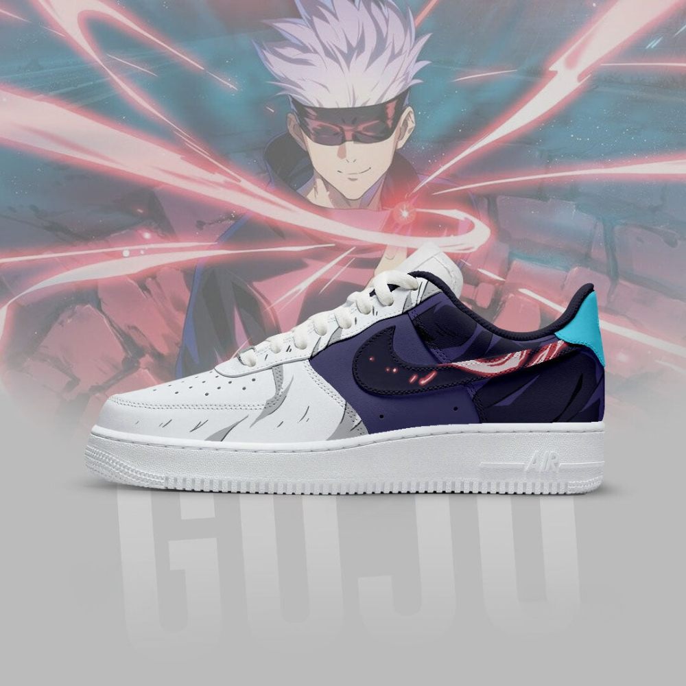 Gojo Jujutsu Kaisen Air Force 1 Shoes For Anime Fans