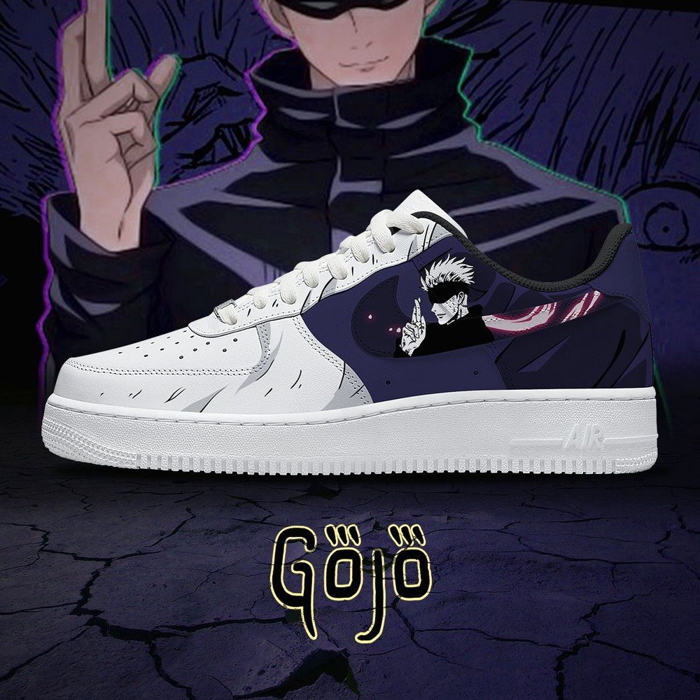 Satoru Gojo V.5 Jujutsu Kaisen Air Force 1 Shoes For Anime Fans