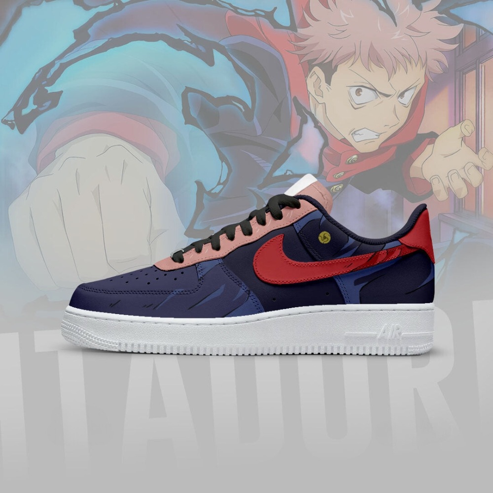 Itadori Yuj Jujutsu Kaisen Air Force 1 Shoes For Anime Fans