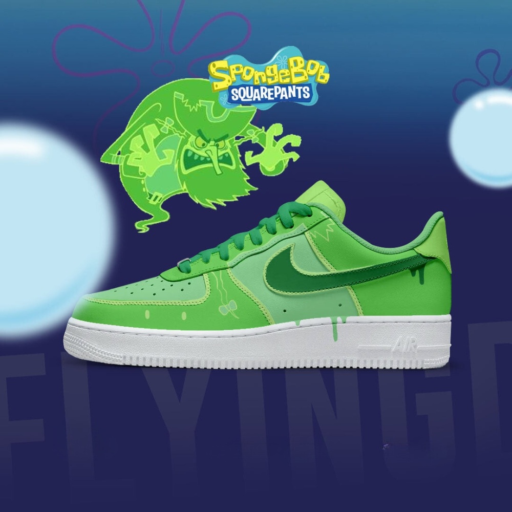 Flying Dutchman Spongebob Squarepants Air Force 1 Shoes For Anime Fans
