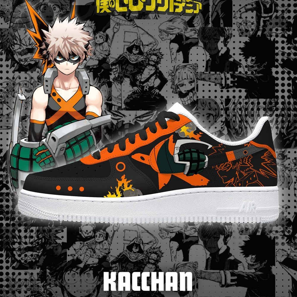 Kacchan My Hero Academia Air Force 1 Shoes For Anime Fans