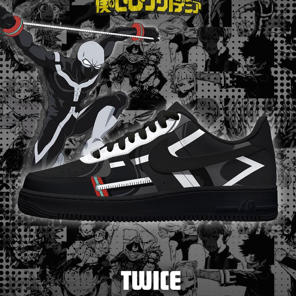 Twice My Hero Academia Air Force 1 Shoes Gift For Anime Fan