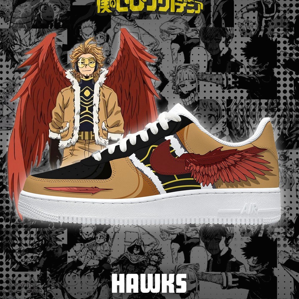 Hawks My Hero Academia Air Force 1 Shoes For Anime Fans