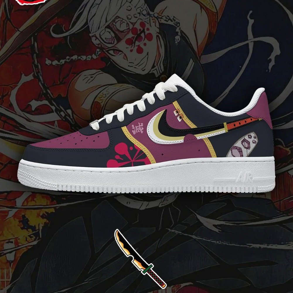 Tengen Uzui Demon Slayer Air Force 1 Shoes For Anime Fans