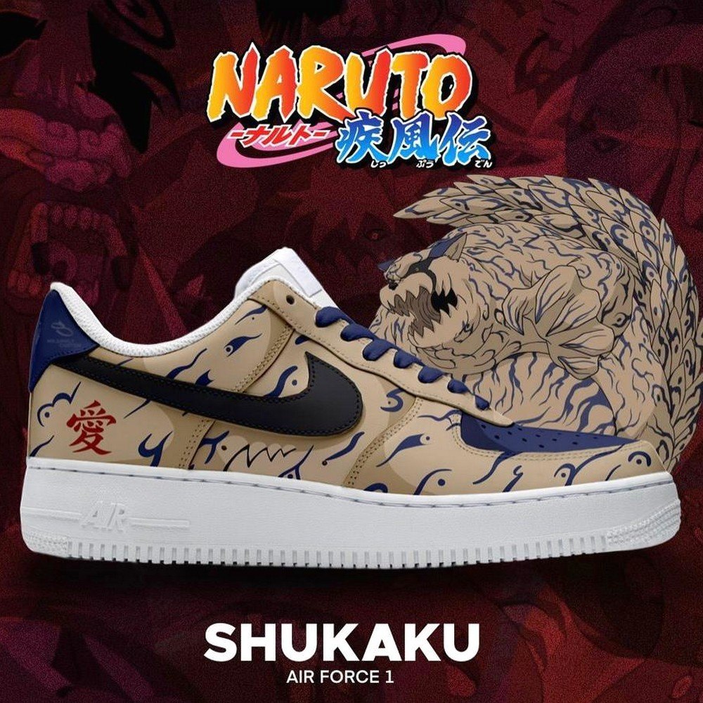 Shukaku Naruto Air Force 1 Shoes For Anime Fans