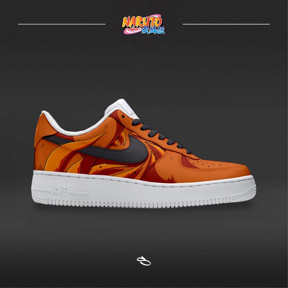 Nine Tails Bijuu Kurama Naruto Air Force 1 Shoes For Anime Fans