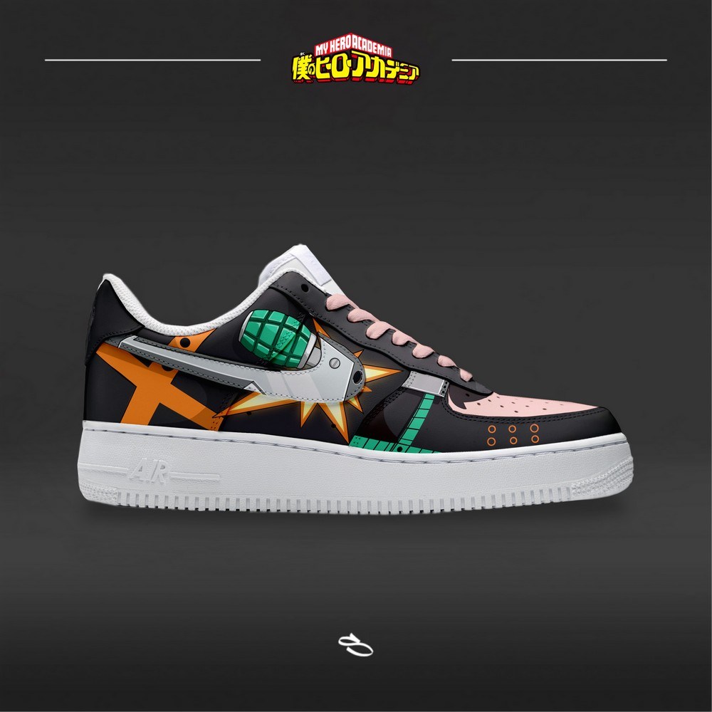 Bakugo My Hero Academia Air Force 1 Shoes For Anime Fans