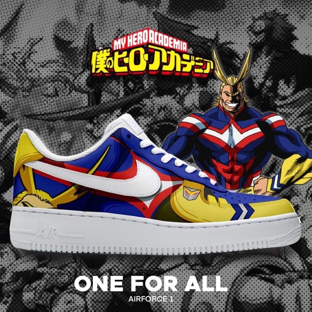 All Might My Hero Academia Air Force 1 Shoes Gift For Anime Fans