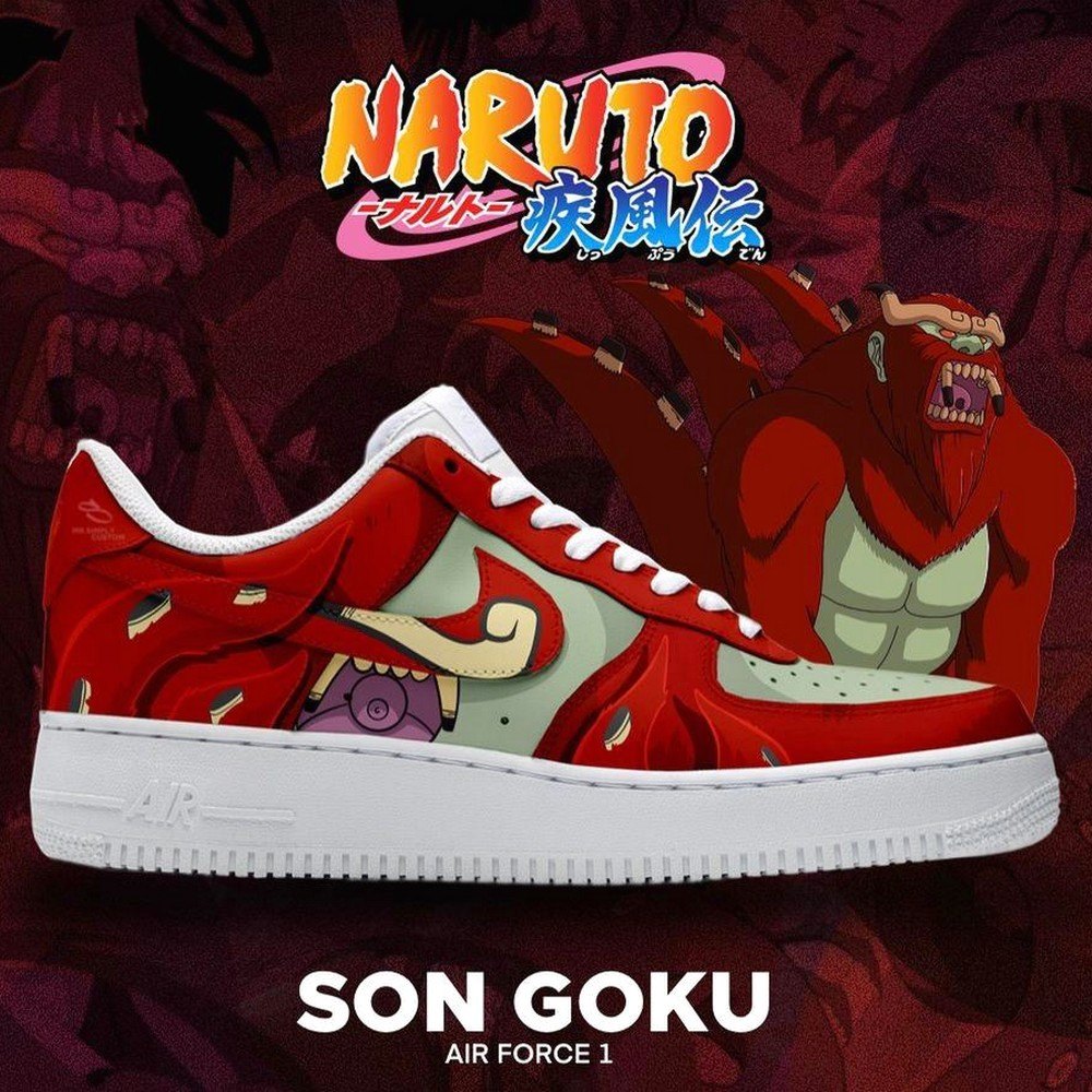 Son Goku Naruto Air Force 1 Shoes For Anime Fans