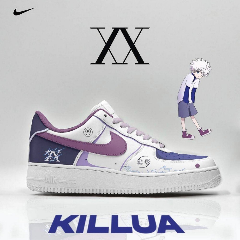 Killua Zoldyck Hunter X Hunter Air Force 1 Shoes For Anime Fans