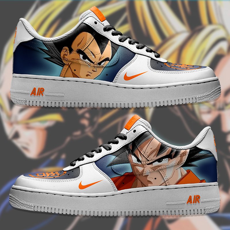 Goku X Vegetta Power Nike Logo Air Force 1 Shoes Sneakers Special Gift For Men And Women