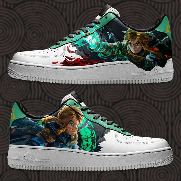 Zelda Totk Nike Logo Air Force 1 Shoes Sneakers Best Gift For Men And Women