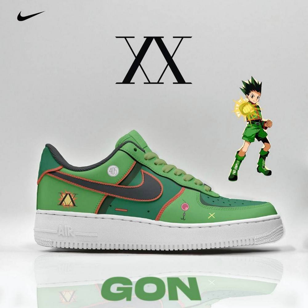 Gon Freecss Hunter X Hunter Air Force 1 Shoes For Anime Fans