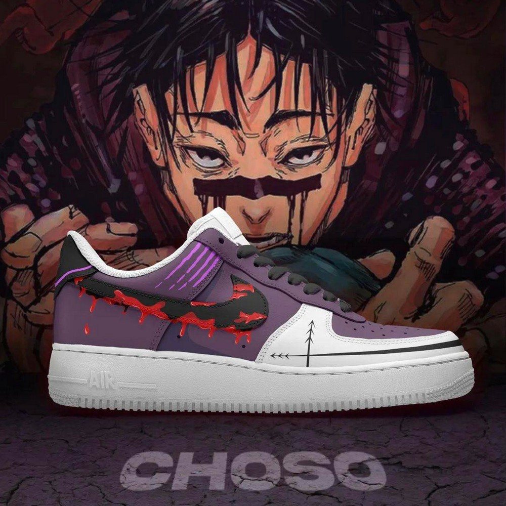 Choso Jujutsu Kaisen Air Force 1 Shoes For Anime Fans