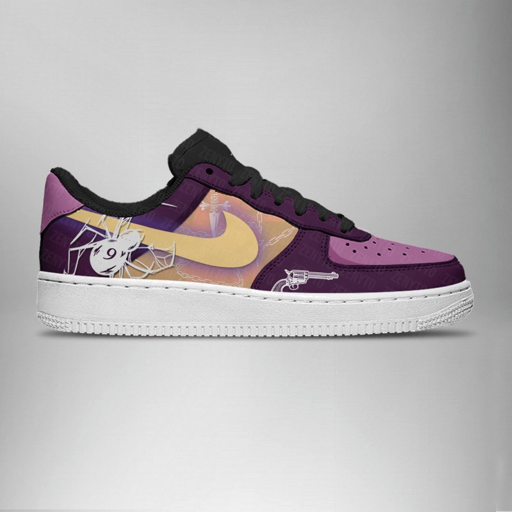 Number 9 Phantom Troupe Hunter X Hunter Nike Air Force 1 Shoes For Anime Fans