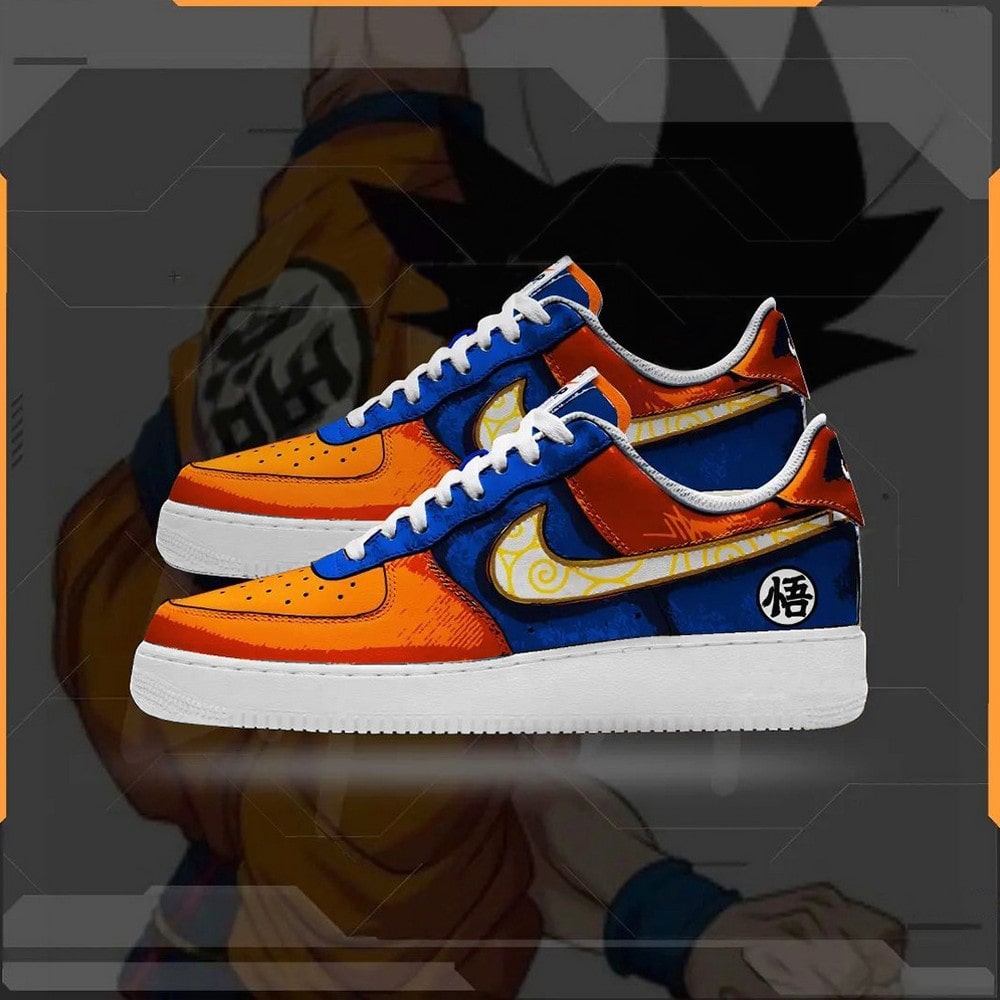 Dragon Ball Goku Nike Air Force 1 Shoes For Anime Fans
