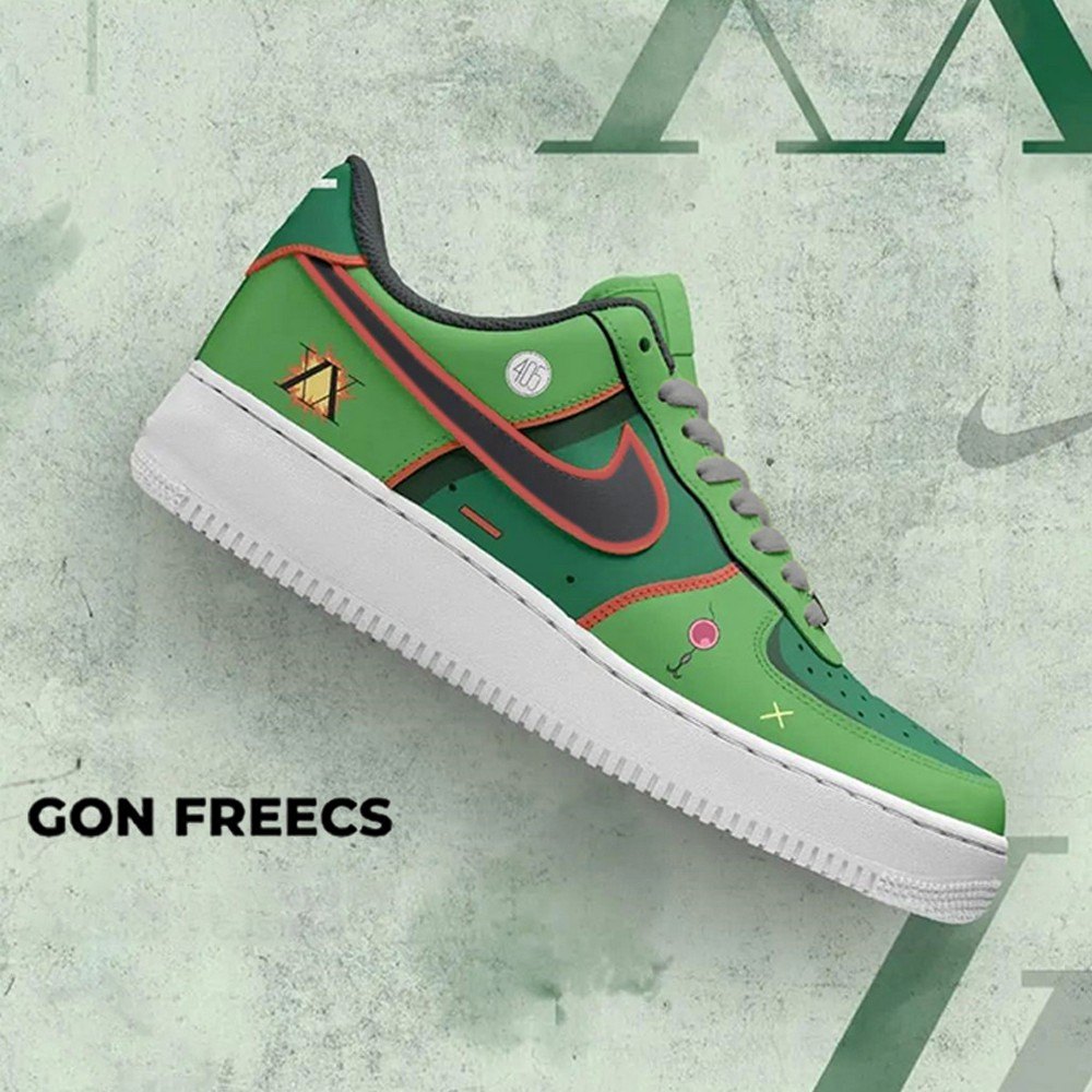 Gon Freecs Hunter X Hunter Nike Air Force 1 Shoes For Anime Fans