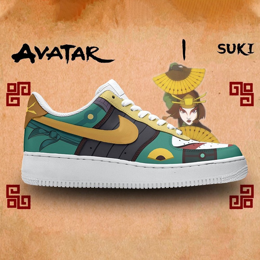 Suki Avatar The Last Airbender Nike Air Force 1 Shoes For Anime Fans