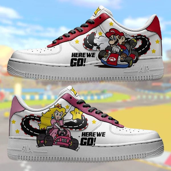 Super Mario Kart Nike Logo Air Force 1 Shoes Sneakers Best Gift For Men And Women