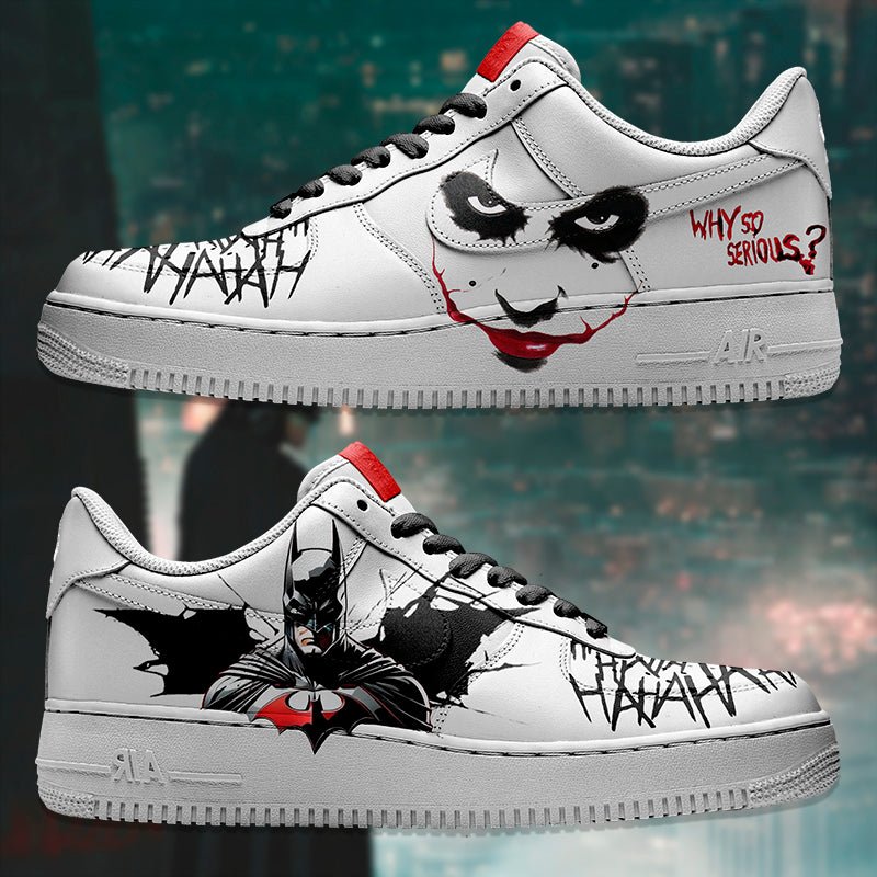 Joker & Batman Nike Logo Air Force 1 Shoes Sneakers Special Gift For Men And Women