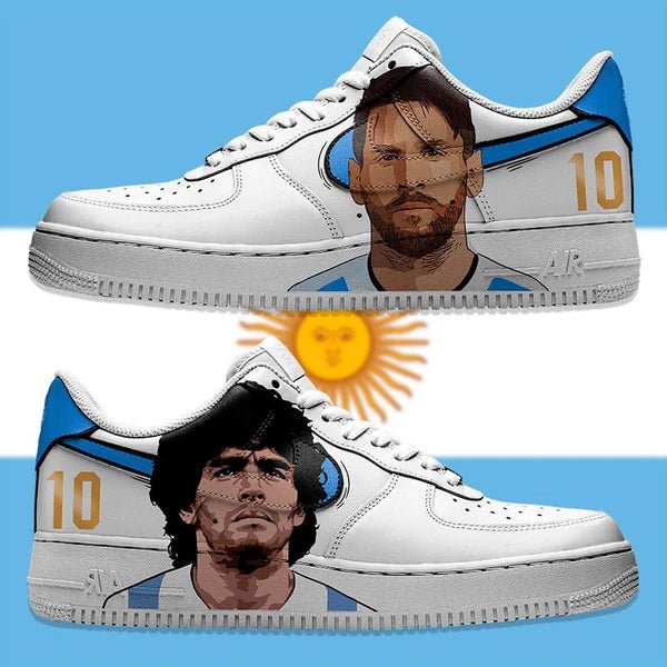 Messi Maradona Nike Logo Air Force 1 Shoes Sneakers Special Gift For Men And Women