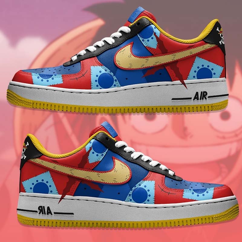 Luffy Op Nike Logo Air Force 1 Shoes Sneakers Special Gift For Men And Women
