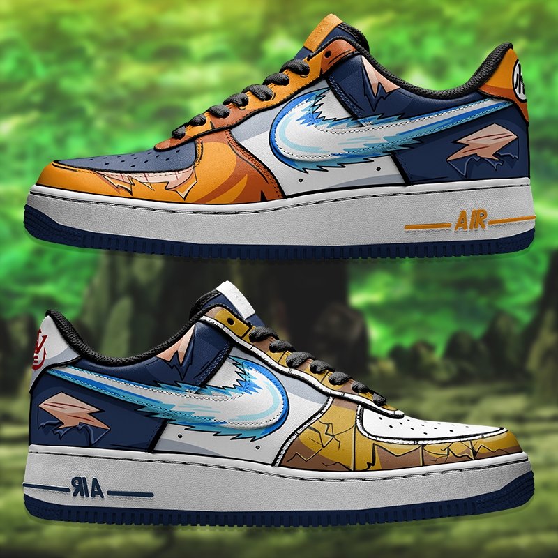 Goku X Vegeta Full Nike Logo Air Force 1 Shoes Sneakers Special Gift For Men And Women