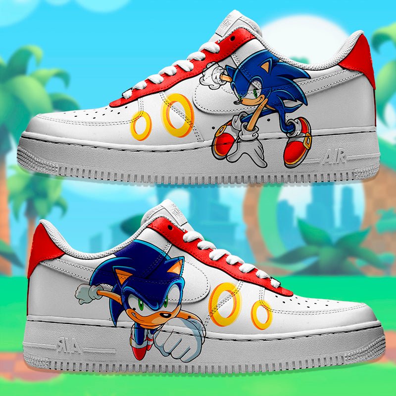 Sonic Red Nike Logo Air Force 1 Shoes Sneakers Special Gift For Men And Women