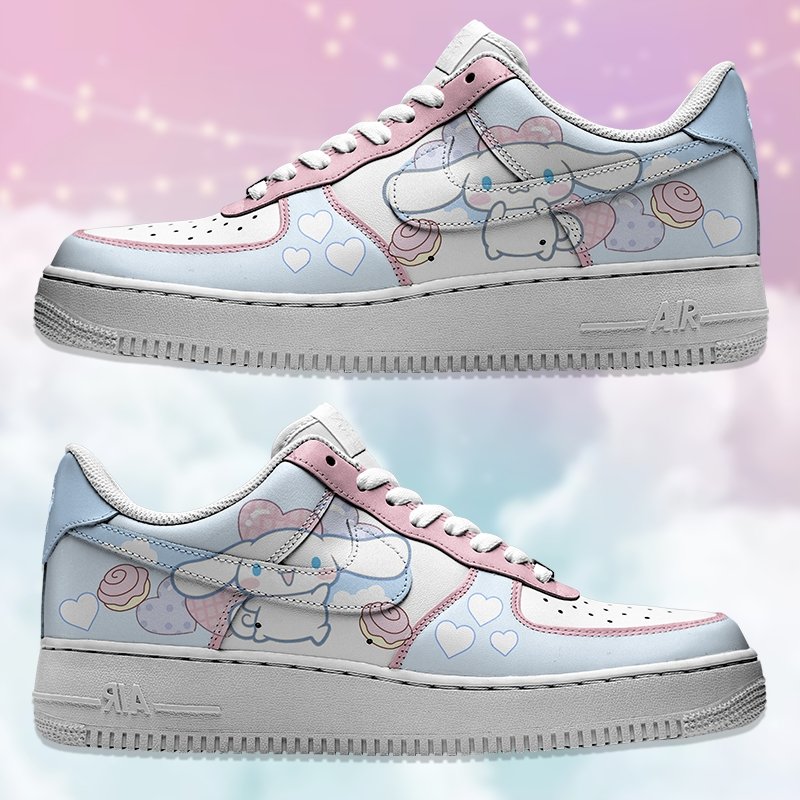Cinnamoroll Nike Logo Air Force 1 Shoes Sneakers Special Gift For Men And Women