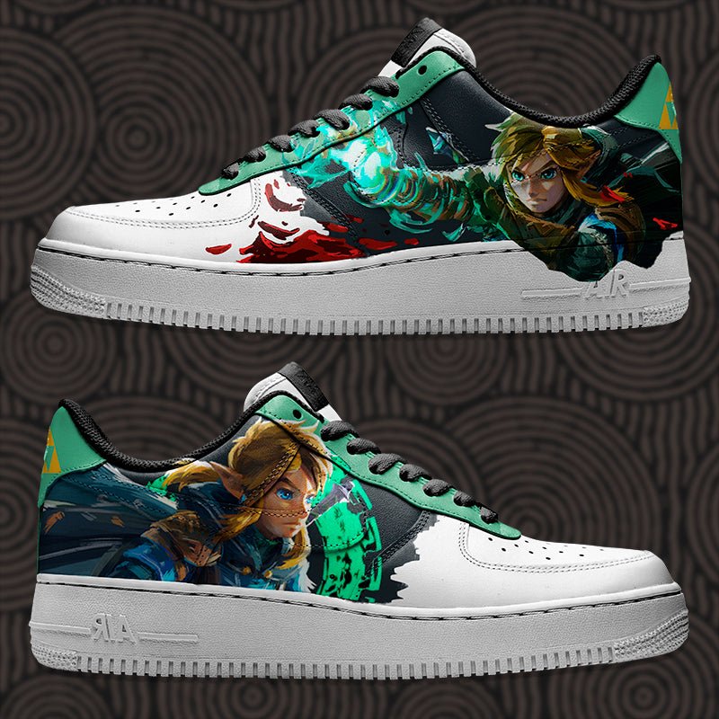 Zelda Totk Nike Logo Air Force 1 Shoes Sneakers Special Gift For Men And Women