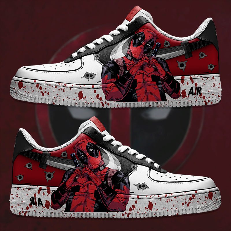 Deadpool Nike Logo Air Force 1 Shoes Sneakers Special Gift For Men And Women