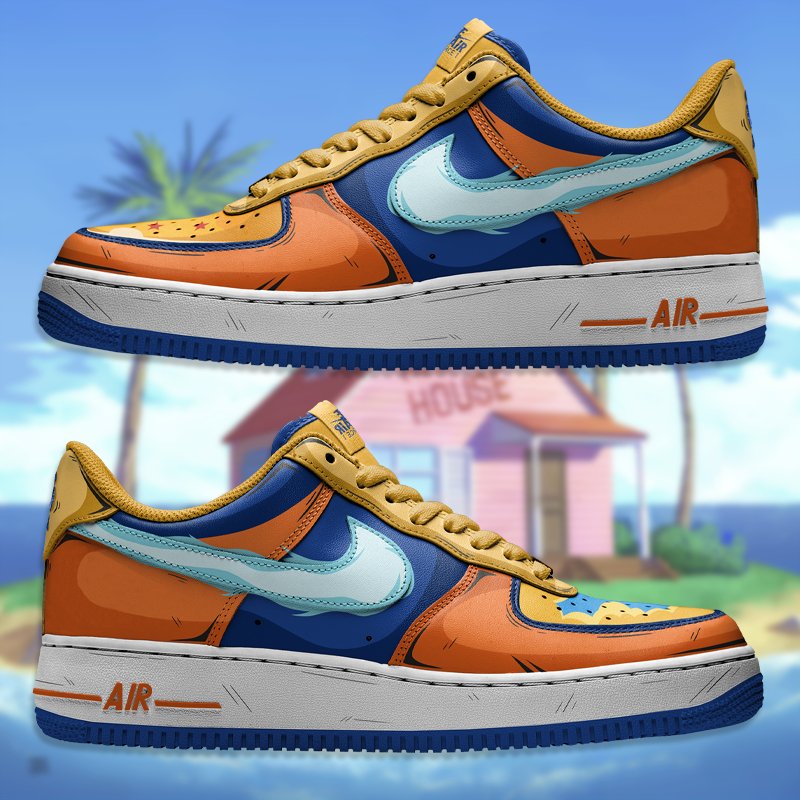 Goku Full Nike Logo Air Force 1 Shoes Sneakers Special Gift For Men And Women