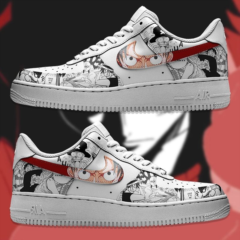 One Piece Manga Nike Logo Air Force 1 Shoes Sneakers Special Gift For Men And Women