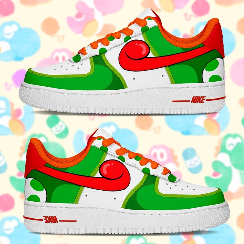 Yoshi Nike Logo Air Force 1 Shoes Sneakers Best Gift For Men And Women