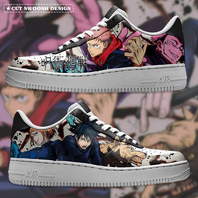 Jujutsu Kaisen Full Nike Logo Air Force 1 Shoes Sneakers Special Gift For Men And Women