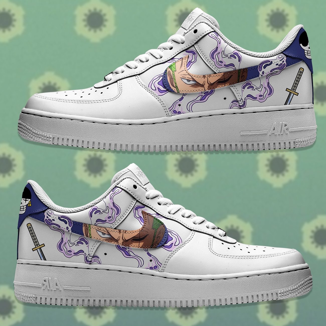Zoro Nike Logo Air Force 1 Shoes Sneakers Special Gift For Men And Women