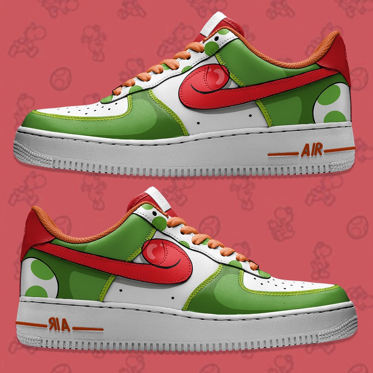 Yoshi Nike Logo Air Force 1 Shoes Sneakers Special Gift For Men And Women