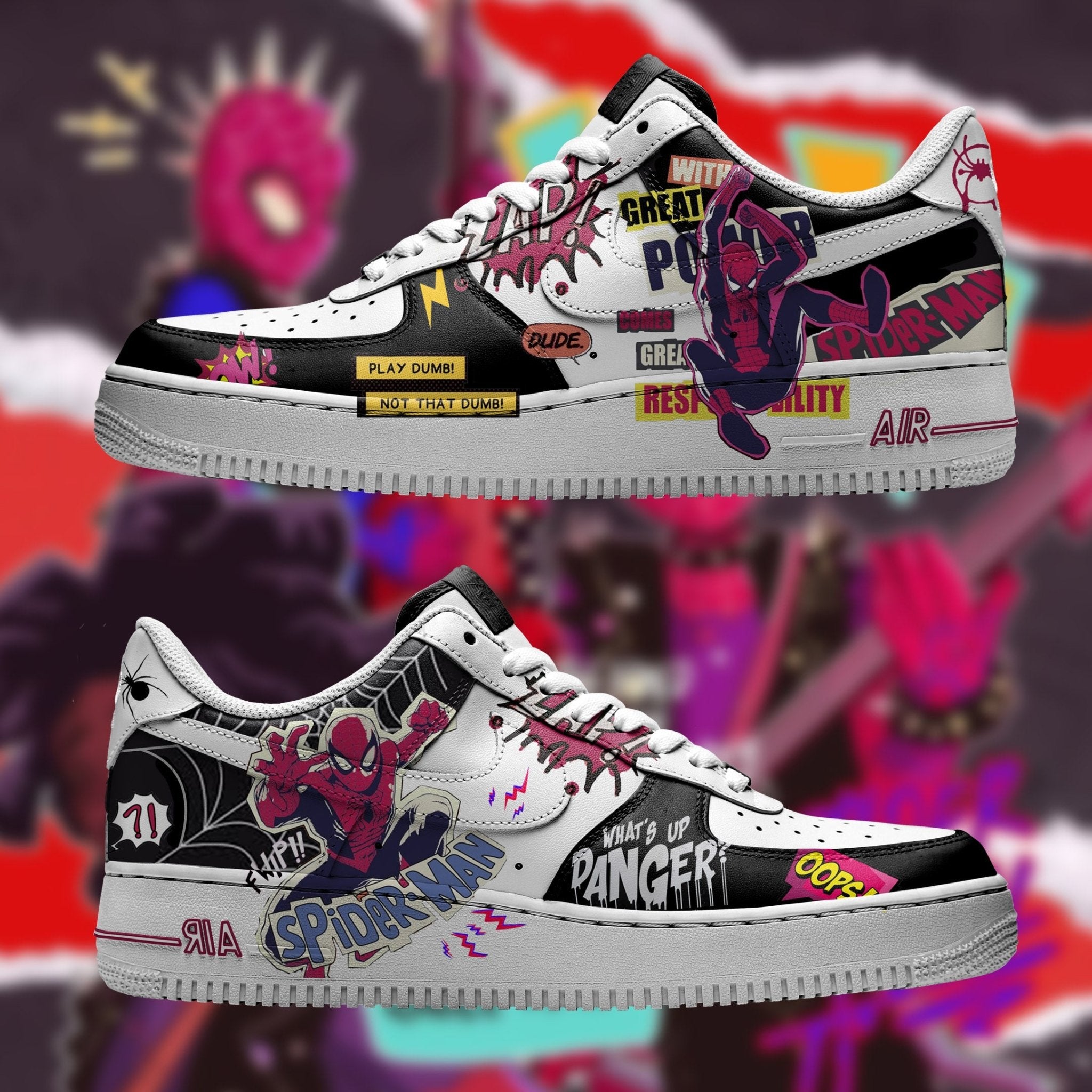 Spider Man Comic Nike Logo Air Force 1 Shoes Sneakers Special Gift For Men And Women