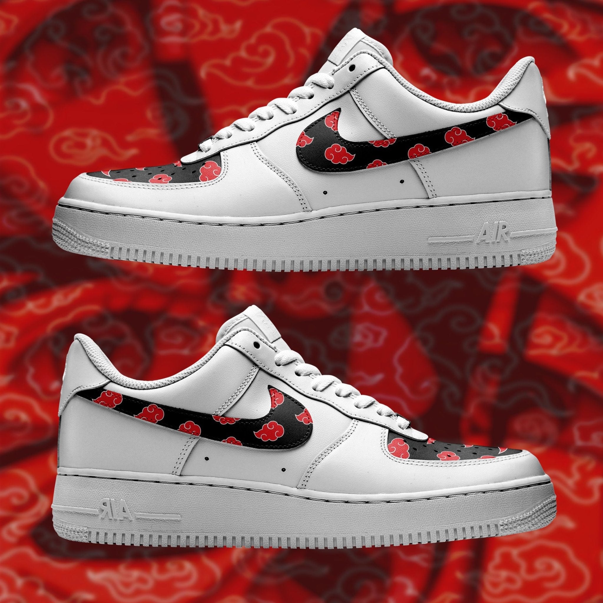 Naruto Akatsuki Nike Logo Air Force 1 Shoes Sneakers Special Gift For Men And Women