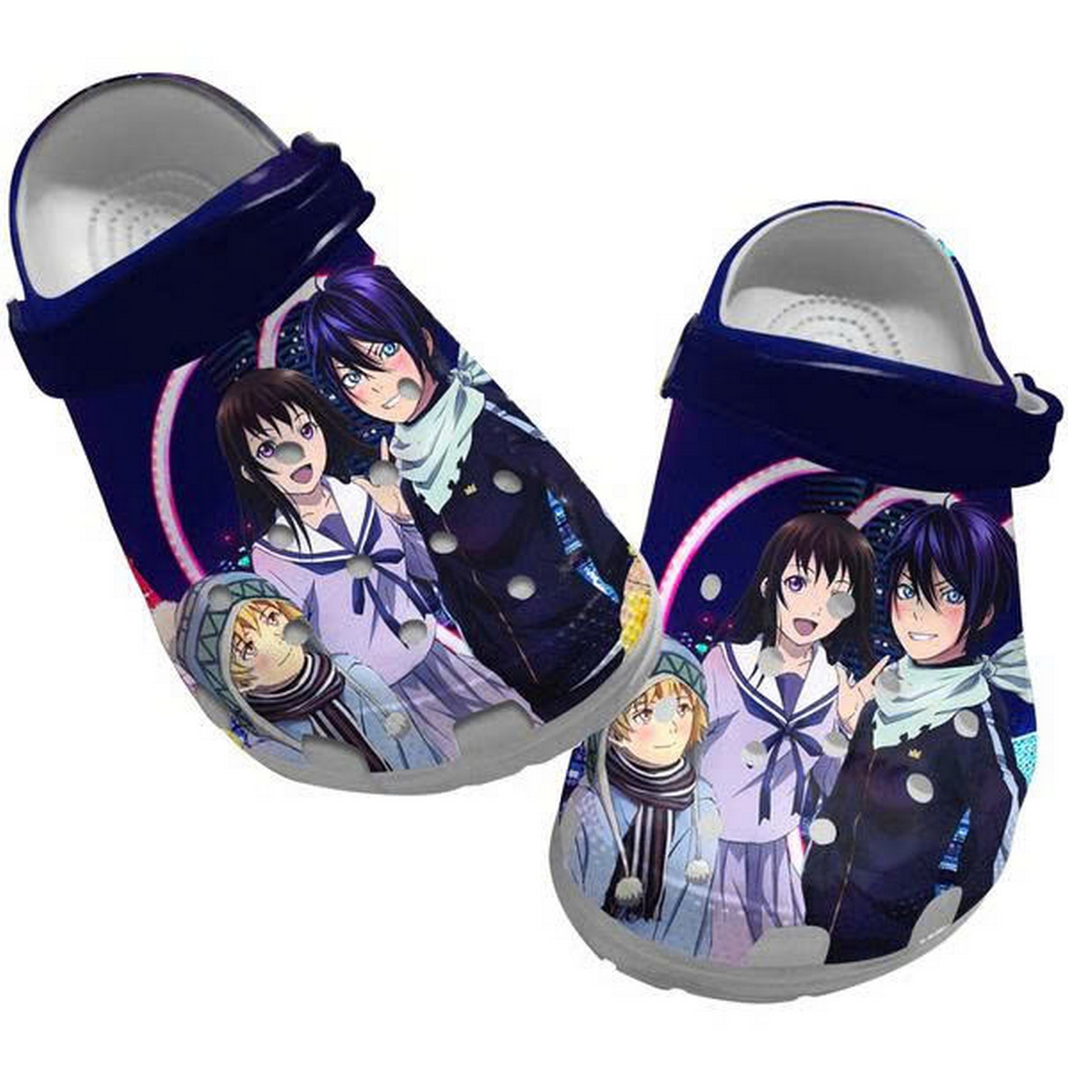 Anime Noragami Manga Yato Yukie And Hiyori Custom Name Crocs For Men And Women