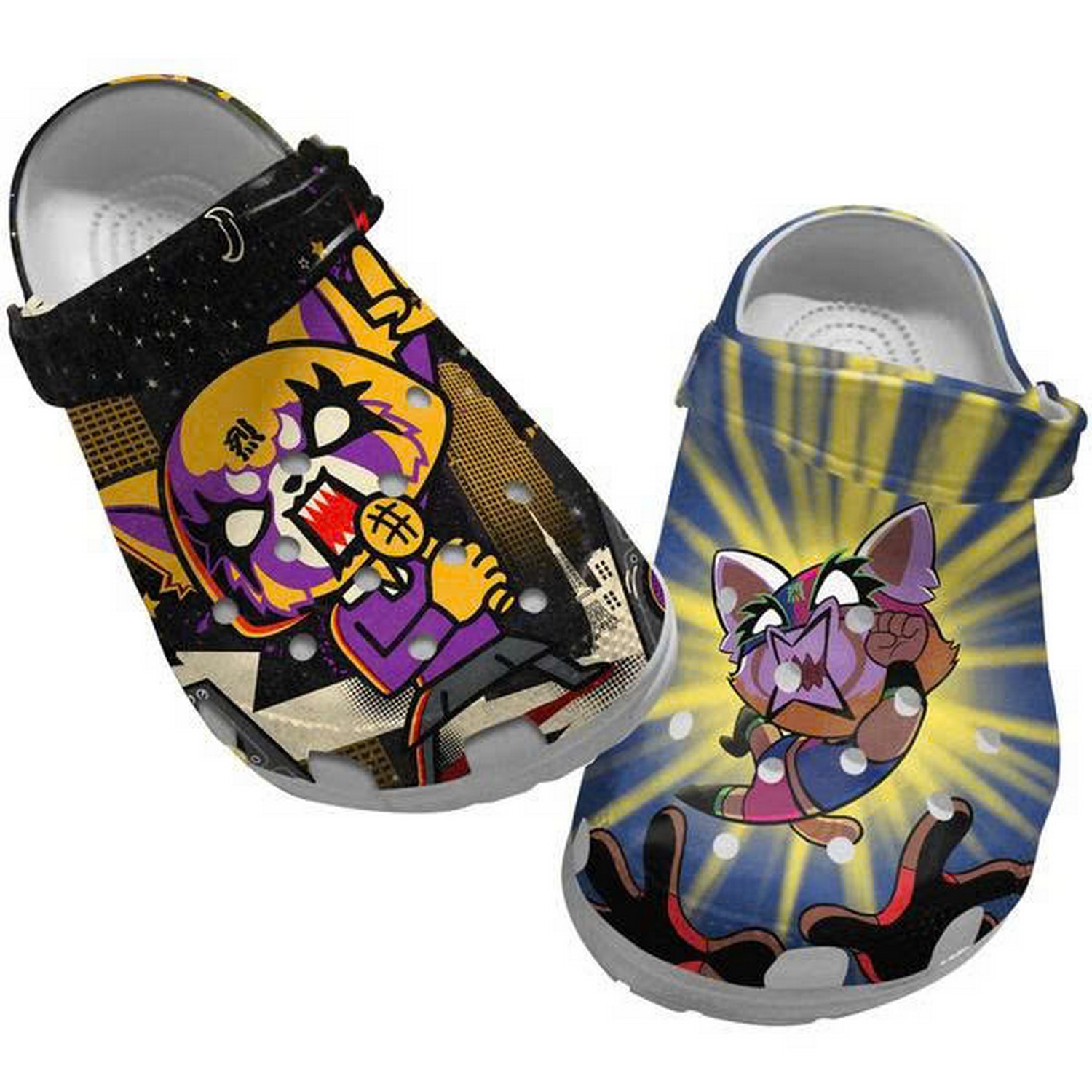 Aggrstsuko Mvie Anime Funny Retsuko Custom Name Crocs For Men And Women
