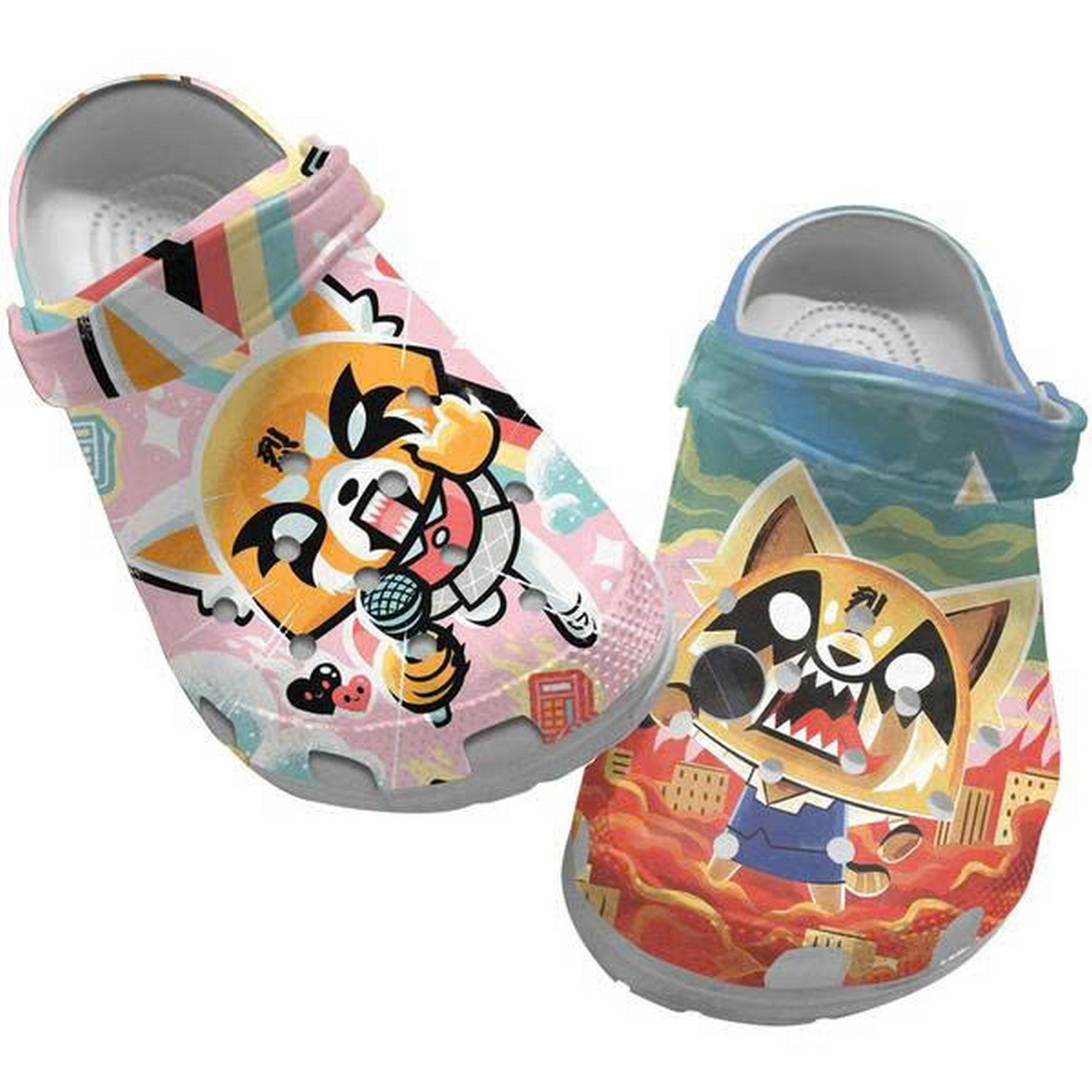 Aggrstsuko Mvie Anime Angry Retsuko Custom Name Crocs For Men And Women