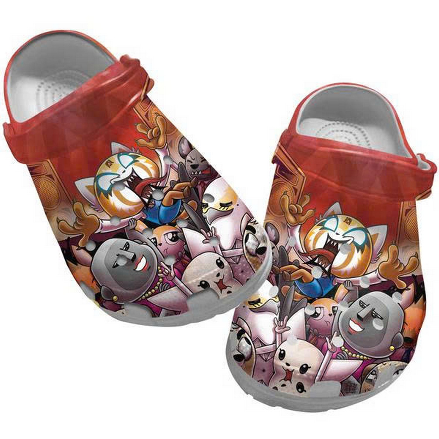 Aggrstsuko Mvie Anime Cute Hapy Characters Custom Name Crocs For Men And Women