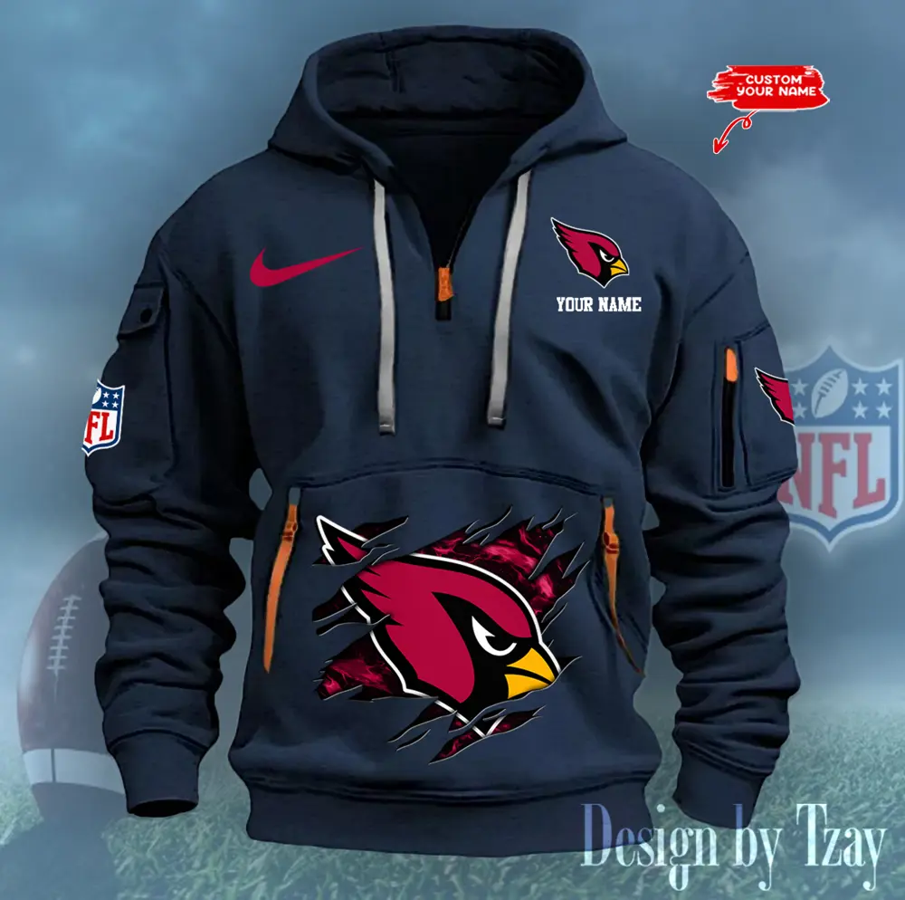 Arizona Cardinals 2025 men Heavy Hoodies 