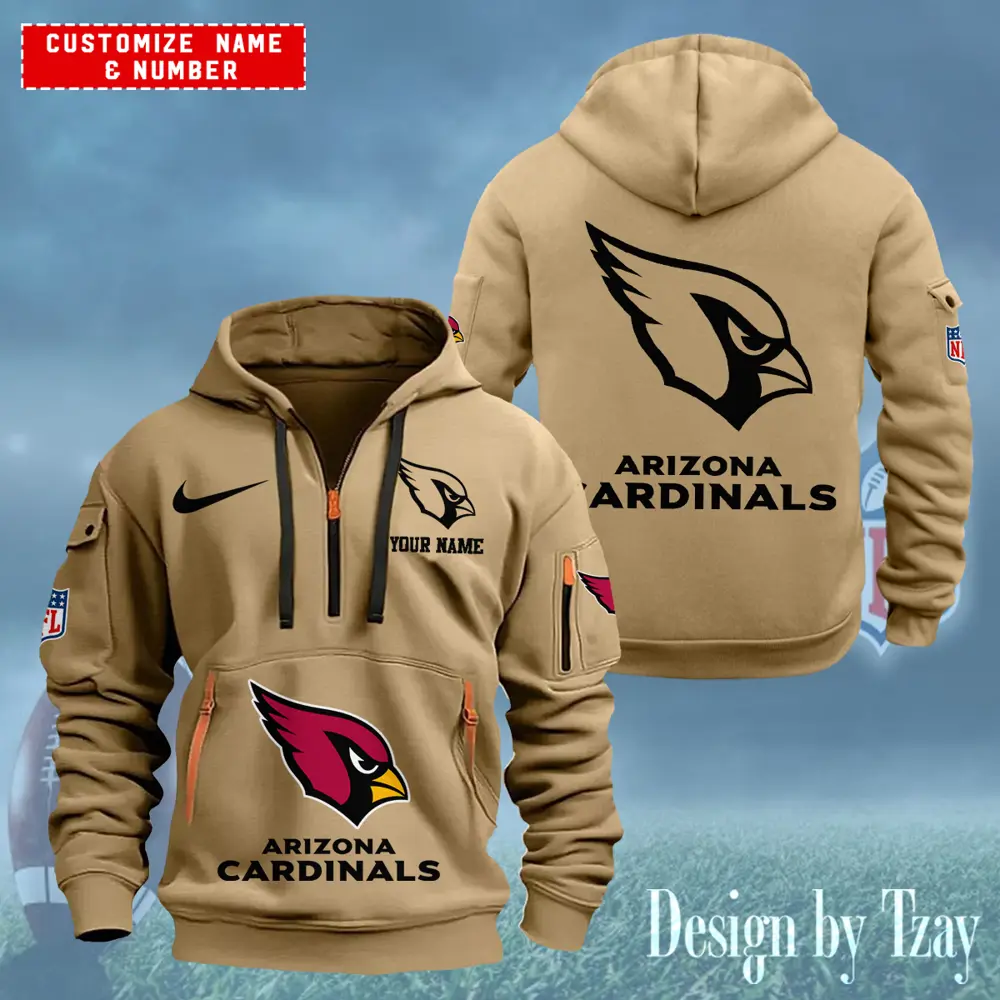 Arizona Cardinals 2025 men Heavy Hoodies 