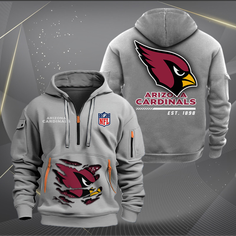 Arizona Cardinals 2025 Quarter Hoodie Zip For men