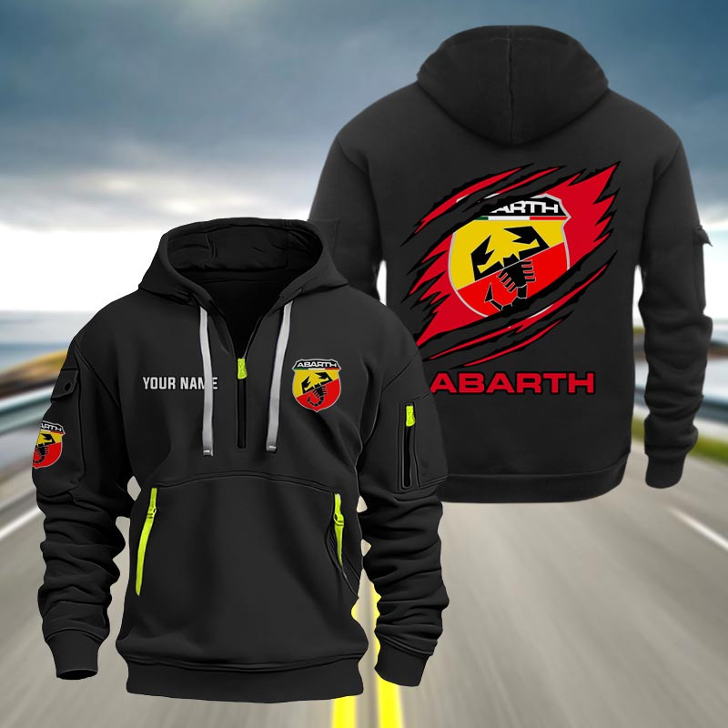 Abarth Quarter Zip Heavy Hoodie
